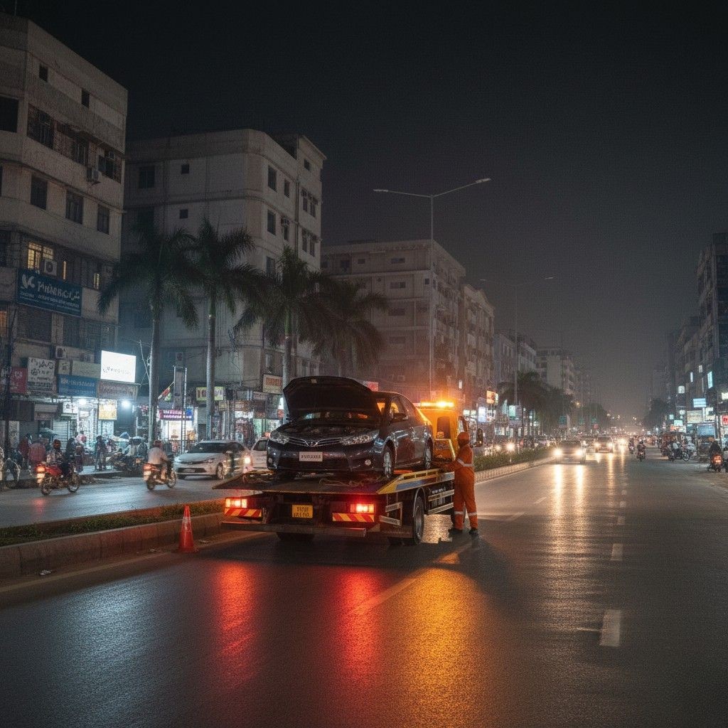 Car towing Service in karachi