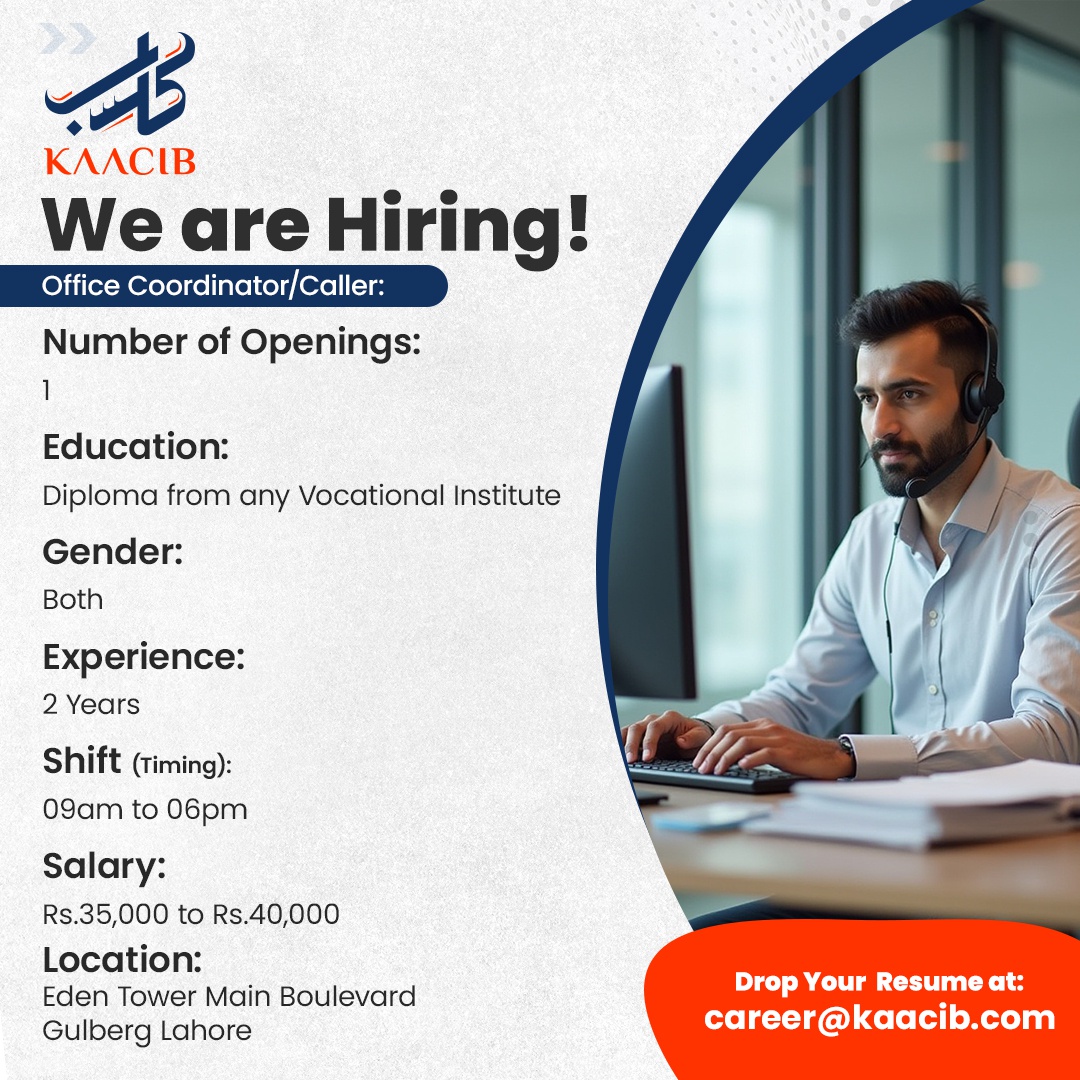 Office coordinator/caller Jobs