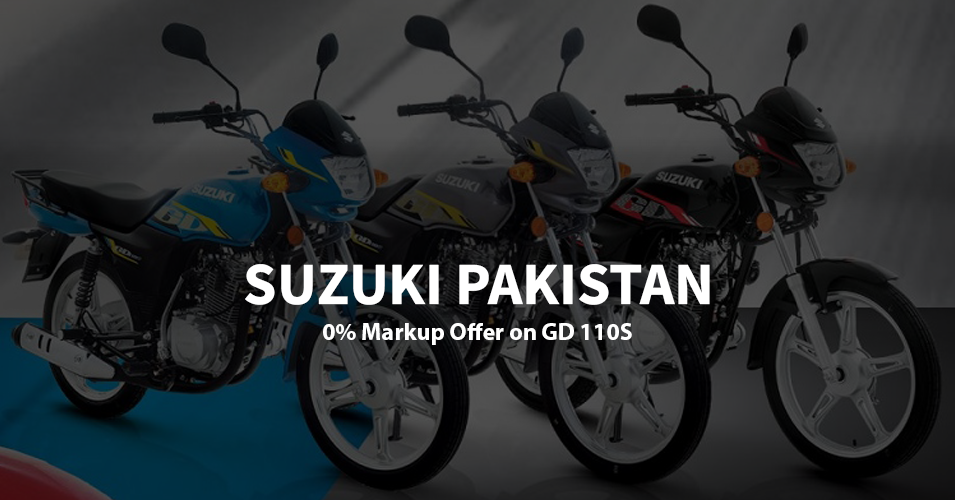 Suzuki Pakistan 0% Markup Offer on GD 110S