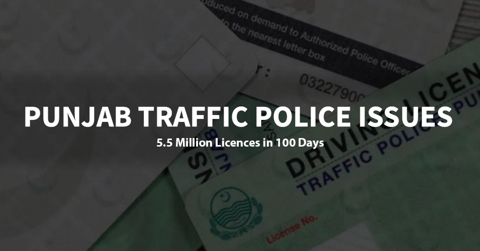 Punjab Traffic Police Issues 5.5 Million Licences in 100 Days