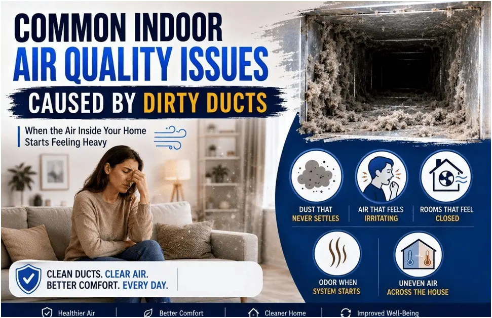 Common Indoor Air Quality Issues Caused by Dirty Ducts