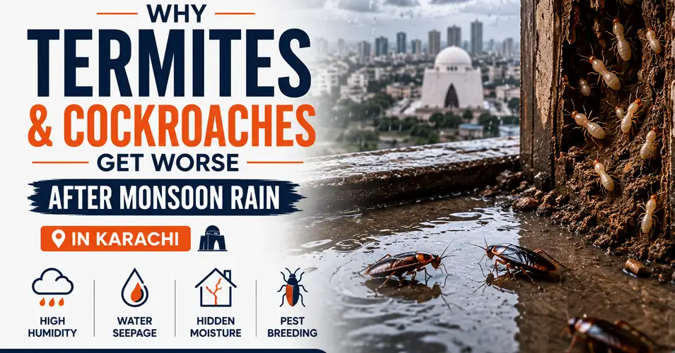Why Termites and Cockroaches Get Worse After Monsoon Rain in Karachi