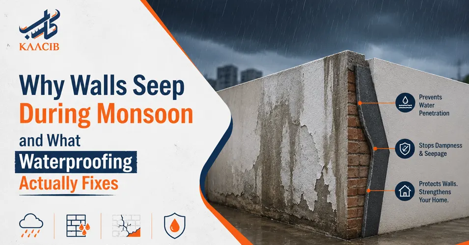 Why Walls Seep During Monsoon and What Waterproofing Actually Fixes